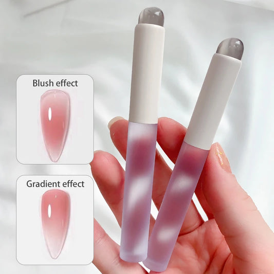 Easy-Daub Nail Art Silicone Applicator Sticks: Chrome Pigment Dust Manicure Tool - Silicone Brushes for Effortless Application