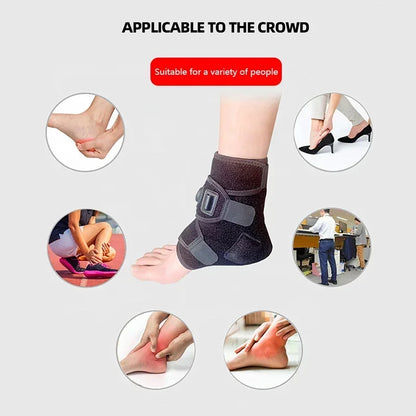 Foot Massager with Hot Compress and Vibration - USB-Powered Ankle Joint Protector Made of SBR Diving Material