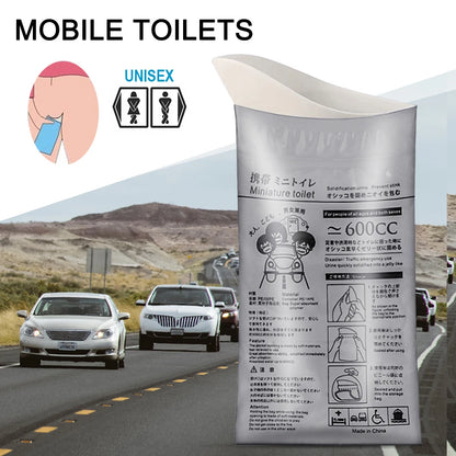 Disposable Outdoor Emergency Urine Bags | 4-20PCS 600ml Portable Urinal Bag | Travel Mobile Toilet for Male, Female, and Baby | Vomiting Bag