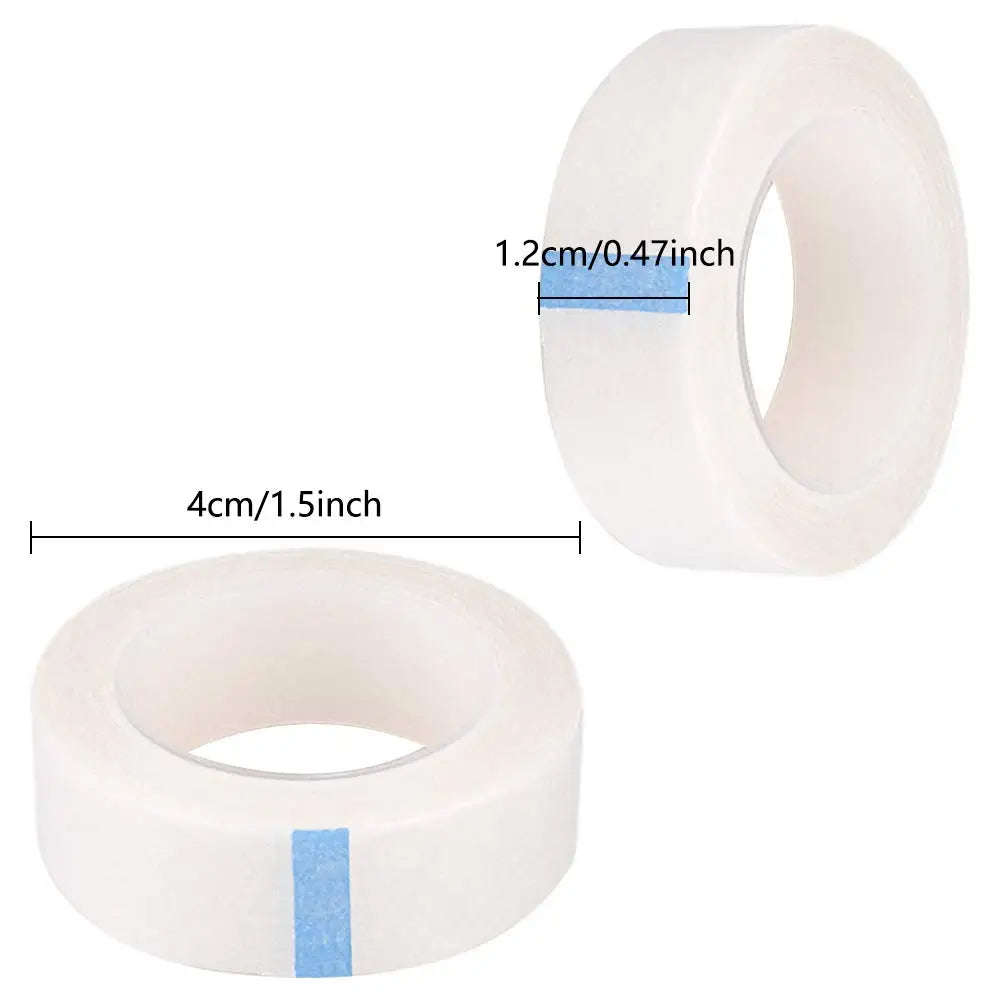 5Pcs Breathable Medical Paper Tapes: Eyelash Extension Lint White Tape - Eye False Lashes Patch Eyelid Sticker