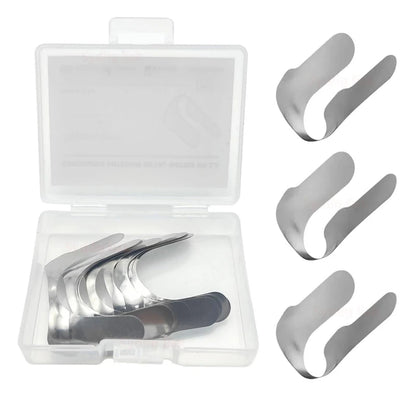 30-Piece Dental Matrix Bands Set: Contoured Anterior Metal Matrix System - Twin Matrices for Precision Dentistry Materials