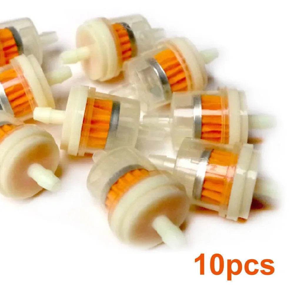 10pcs Professional Motorcycle Oil & Gasoline Filter Tool - Inline Gas Fuel Filter for Scooter, Moped, Dirt Bike, ATV