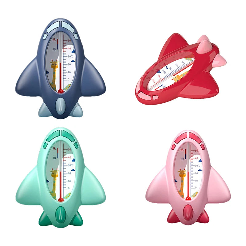 Baby Bath Thermometer - Aircraft Shaped Floating Waterproof Sensor for Safe Water Temperature Monitoring