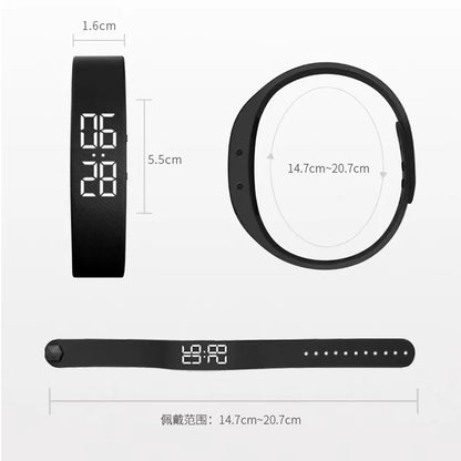 Smart Sports Bracelet with Vibrating Alarm Clock: Running Pedometer Bracelet for Male and Female Students - Stay Active and On Time!