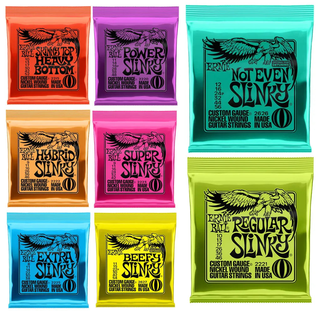 Ernie Ball Electric Guitar Strings - 2215/2220/2221/2222/2223/2225/2626/2627 Super Play Heavy Metal Rock Accessory