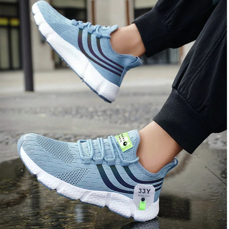 Men's Breathable Sneakers - Comfortable Running & Casual Sports Shoes, Classic Tenis Masculino with Women's Platform Sneaker