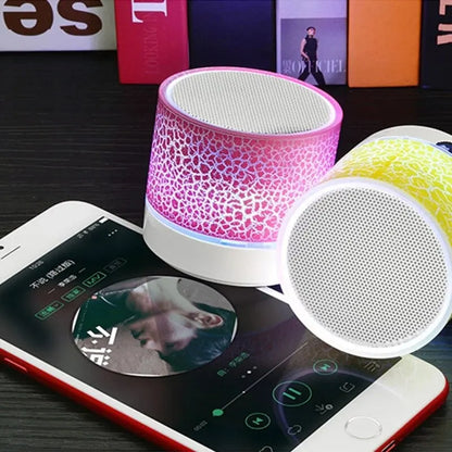 Bluetooth Mini Speaker - Wireless Speaker with Colorful LED, TF Card, USB Subwoofer, Portable MP3 Music Sound Column for PC Phone