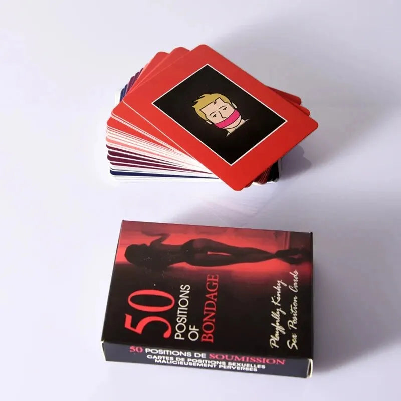 Adult Sex Card Game: Explore 50 Kinds of Bedroom Commands - Perfect Naughty Gift for Valentine's Day Couples Party