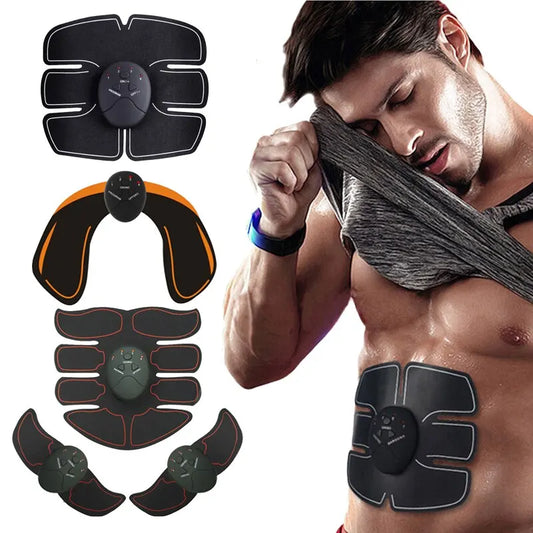 Smart EMS Wireless Muscle Stimulator Trainer - Abdominal Training Massager for Fitness, Electric Weight Loss Body Slimming Pad