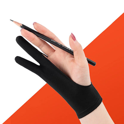 Anti-Touch Two-Finger Hand Painting Gloves for Tablet and Digital Board - Anti-Fouling Oil Painting Art Supplies