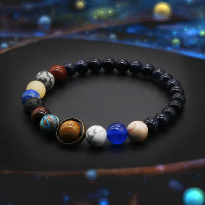 Best-Selling Cosmic Solar System Bracelet: Handmade Eight Planets Couple/Friend Sky Jewelry Gift