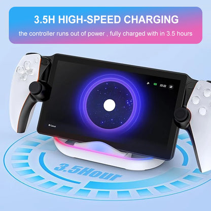 Charging Dock Station for PlayStation Portal – Stand Holder with Charging Cable for PS5 Portal Remote Player