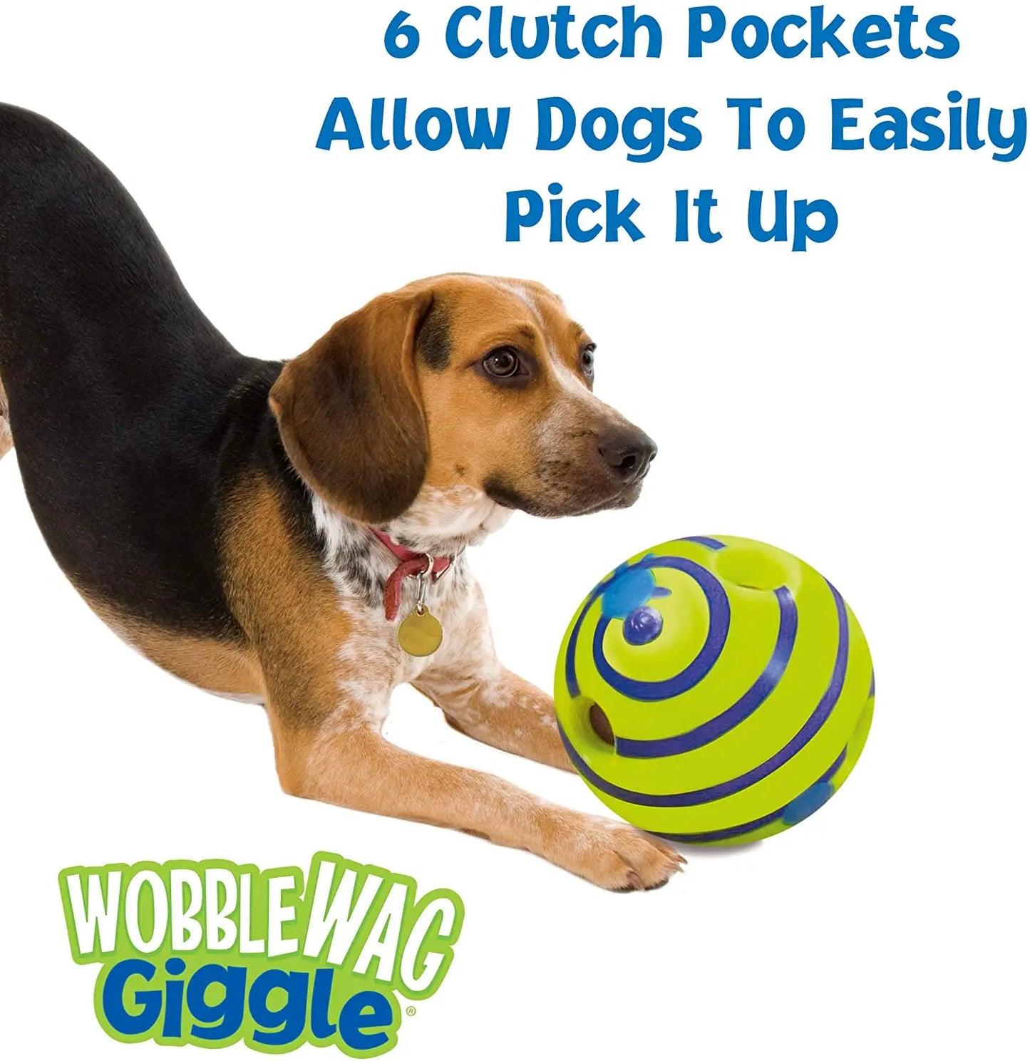 Wobble Wag Giggle Glow Ball: Interactive Dog Toy with Fun Sounds - As Seen On TV, Pets Know Best