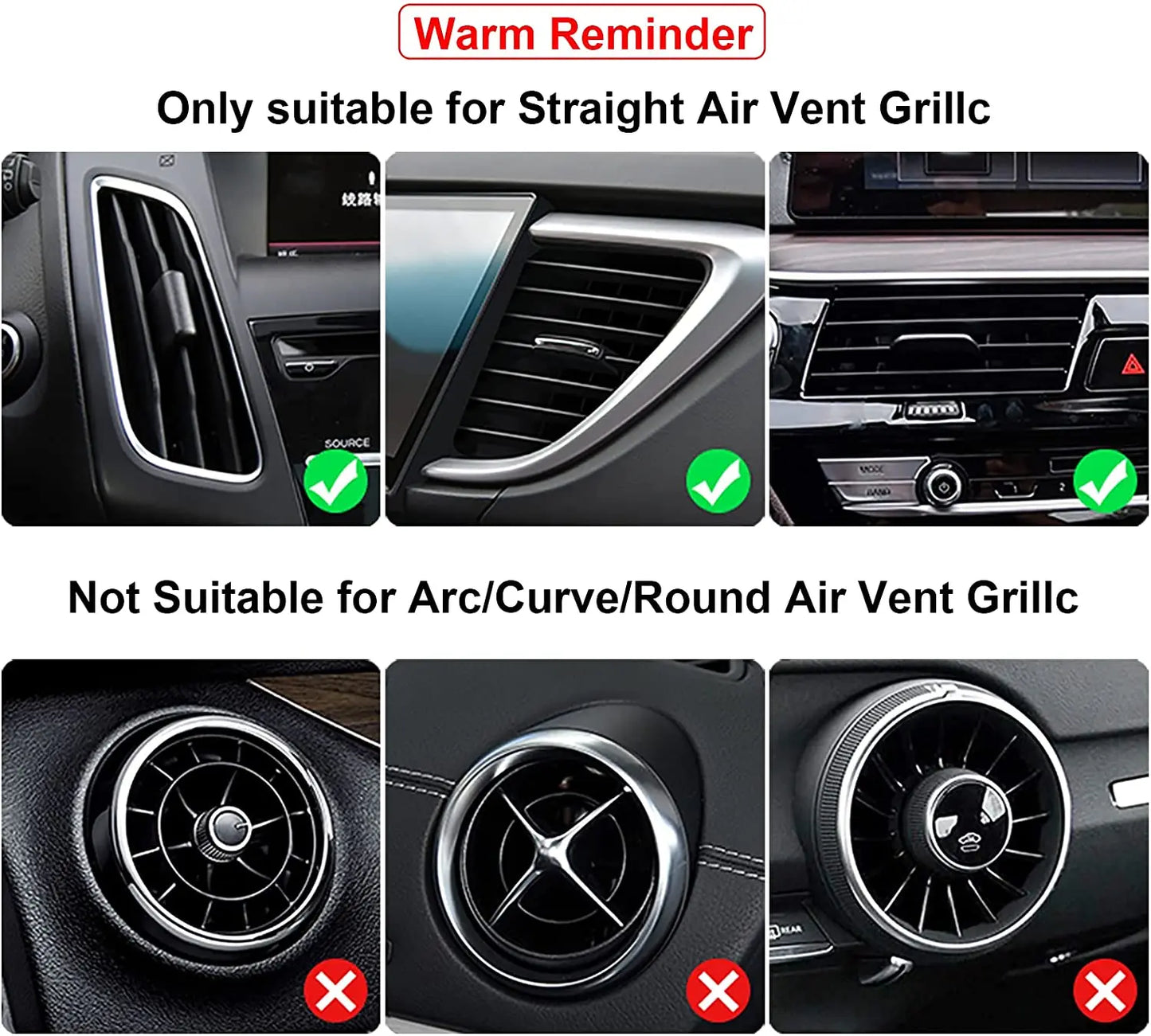 10Pcs 20cm Car Air Conditioner Outlet Decorative U Shape Moulding Trim Strips - Car Styling Door Edge Corner Protector