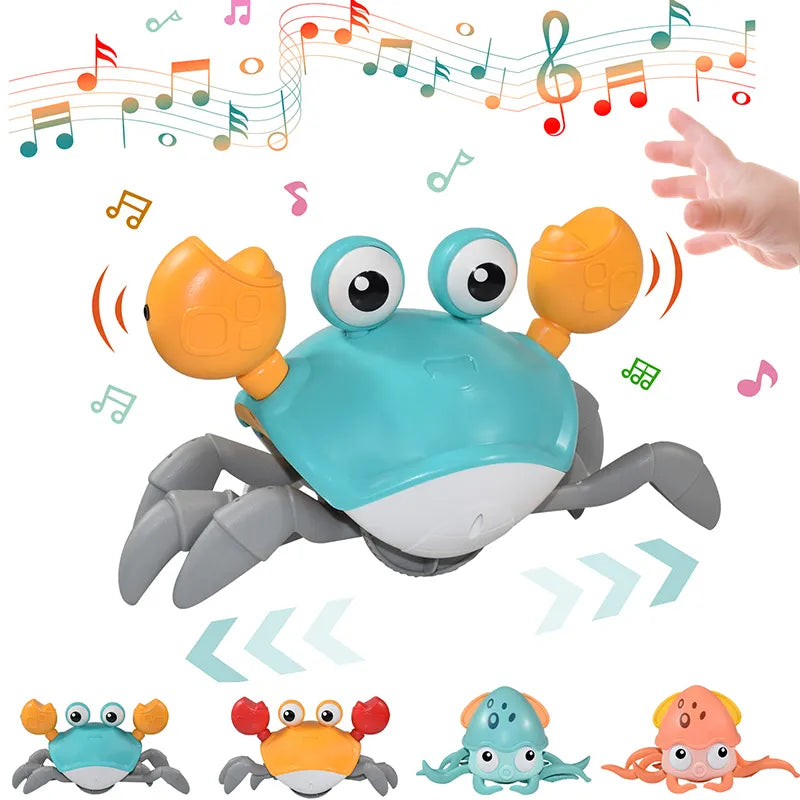 Entertaining Educational Toy: Kids Induction Escape Crab Octopus Crawling Toy - Electronic Musical Pet for Toddlers, Perfect Christmas Gift