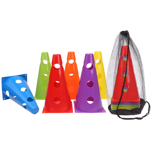 Durable Mark Cones - Football Agility Training Sport Set with Hole (12PCS/18PCS/24PCS/30PCS/36PCS)