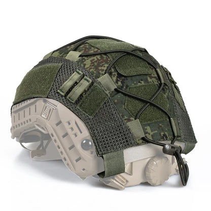 Tactical Helmet Cover for Fast MH PJ BJ OPS-Core - Multicam Airsoft Paintball Military Helmet Cover with Elastic Cord