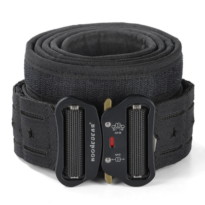 2 Inch Tactical Belt with Quick Release Metal Buckle - MOLLE Laser Men's Belts, Camo