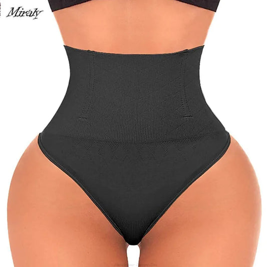 Seamless Thong Shapewear for Women - High Waist Tummy Control Panties, Slimming Underwear, Butt Lifter and Belly Waist Trainer Body Shaper