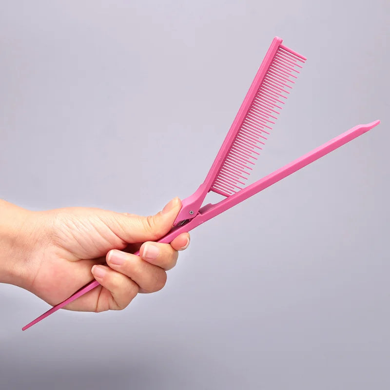 High-Gloss Hair Cutting Comb: Tip-Tail Plastic Comb for Hair Salon Styling - Makeup Brush Tool for Weaving and Stereotypes