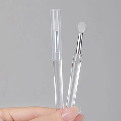 Silicone Nail Art Applicator Sticks: Reusable Tool for Applying Chrome Glitter and Pigments - Easy-Daub Manicure Brush for Flawless Nail Art