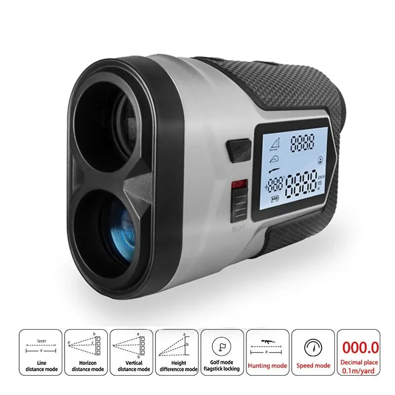 ARTBULL Golf Laser Rangefinder - Rechargeable 1200m 650m Slope Adjusted Flag-Lock Vibration Laser Distance Meter for Hunting