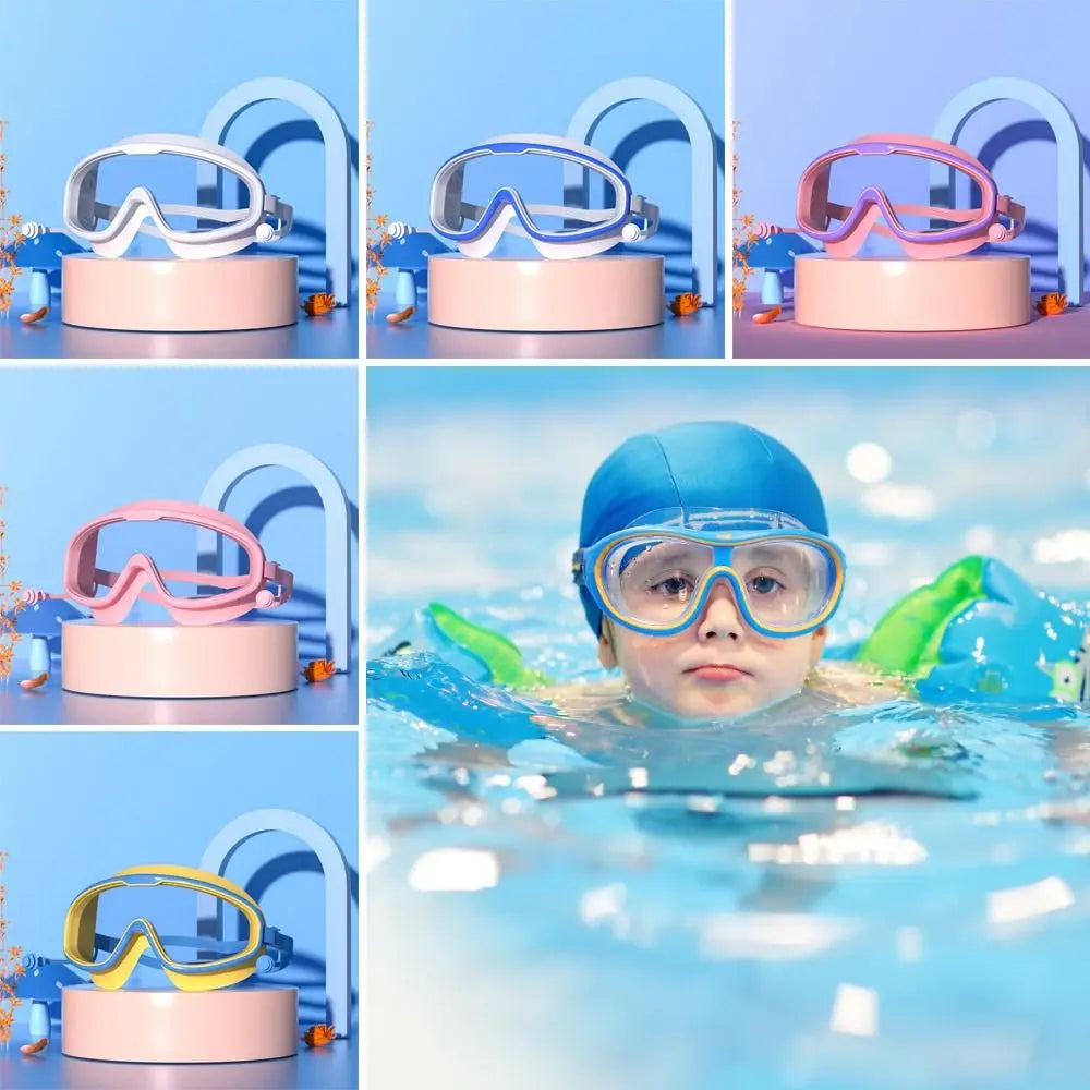 Kids Anti-Fog Swim Goggles - Clear Vision, Leak-Free Design for Boys & Girls (Ages 3-15) | Perfect for Pool, Beach, & Swimming Fun