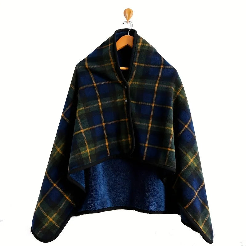 Wearable Shawl Blanket - Flannel Lazy Casual Office Blanket for Comfort and Warmth