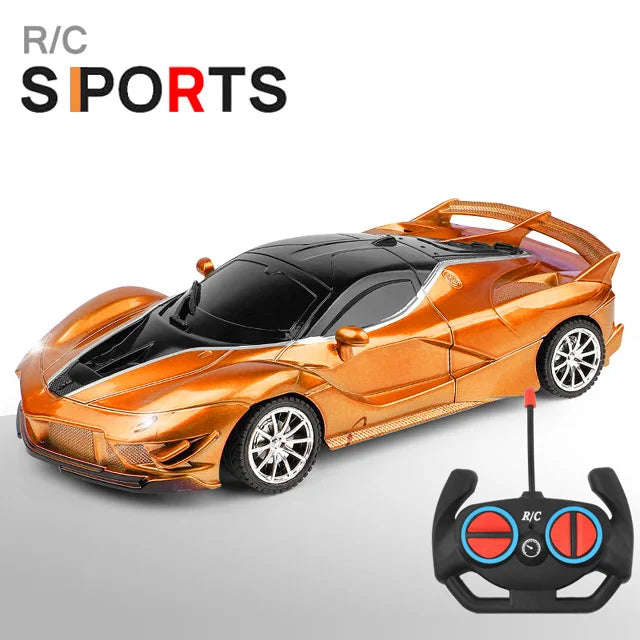 1/18 Scale RC Sports Car with LED Light - 2.4G Radio Remote Control, High-Speed Drifting Vehicle, Racing Toy for Boys and Girls