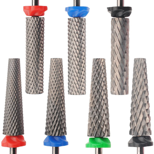 23mm Long Tapered Carbide Nail Drill Bit: Special Polishing Head for Electric Nail Drill Machine - Manicure Tool