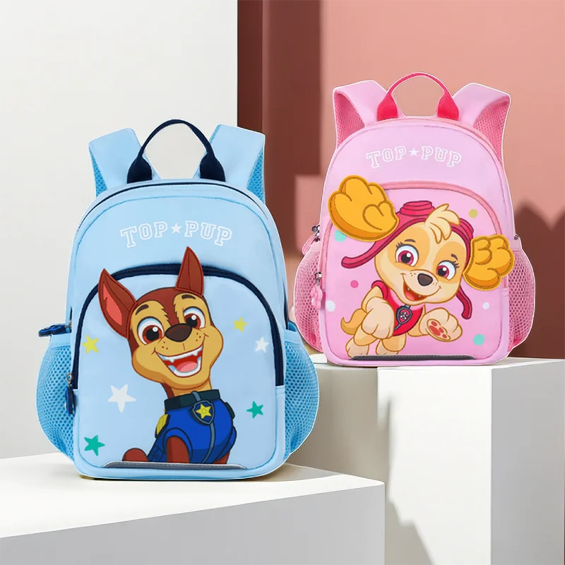 Original Paw Patrol Chase and Skye Backpack – High-Quality Schoolbag for Kids – Preschool Satchel, Kindergarten Knapsack, and Travel Bag