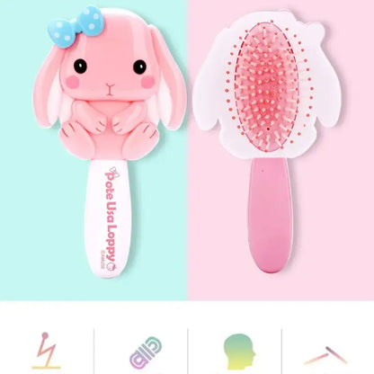 Cute Air Cushion Comb for Girls: Princess Baby Massage Electrostatic Cartoon Hair Comb - Ideal for Children's Haircare