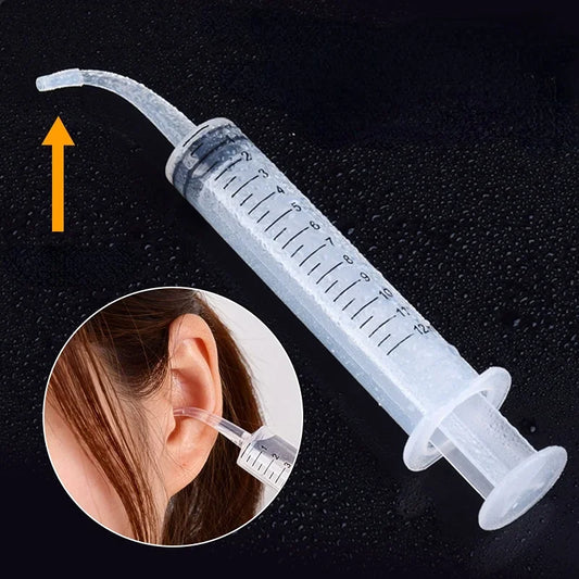 12ML Ear Cleaner Washer Syringe - Rubber Tube Earwax Cleaning Removal Tool - Ear Cleaner Health Care