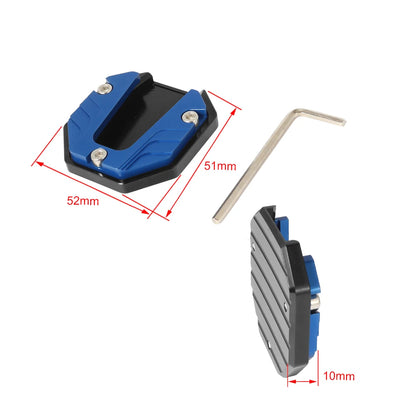 Motorcycle Kickstand Extender - Side Stand Extension Foot Pad Support Plate, Bike Accessories