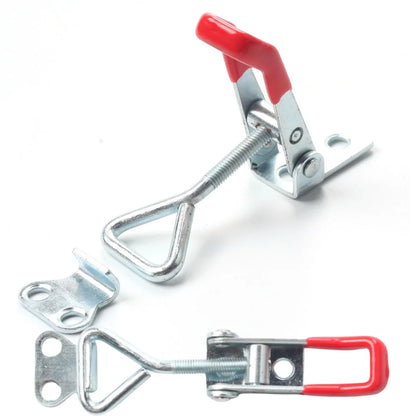 8Pcs Metal Toggle Latch Catch Clasp: Adjustable Toolbox Case Quick Release Clamp - Anti-Slip Push Pull Toggle Clamp Tools