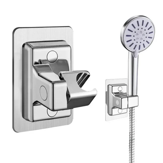 Adjustable Wall-Mounted Shower Head Holder – Self-Adhesive Handheld Bracket, Bathroom Accessories