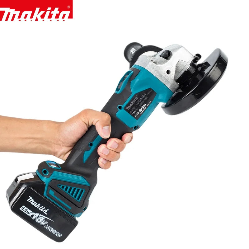 Makita DGA404 18V 125mm Brushless Electric Angle Grinder - Rechargeable High Power Cutting and Polishing Machine