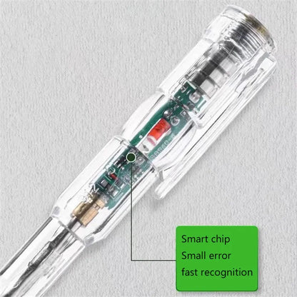 Intelligent Voltage Tester Pen: AC Non-contact Induction Test Pencil with Voltmeter - Electrical Power Detector Screwdriver