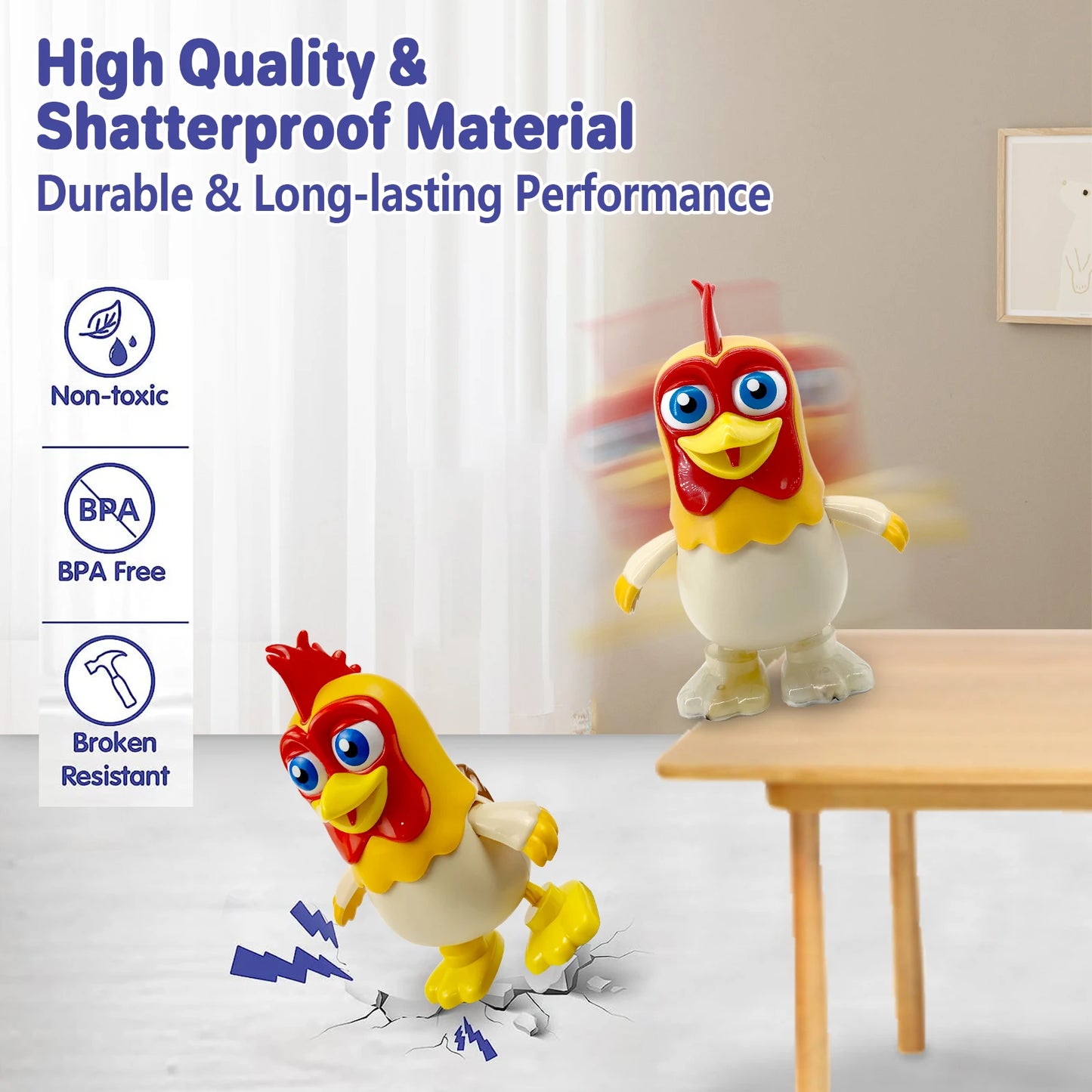 Fun Learning with La Granja de Zenon: Dancing Chicken Bartolito Baby Toy - Interactive Music Toy for Toddlers, Promoting Early Education and Entertainment