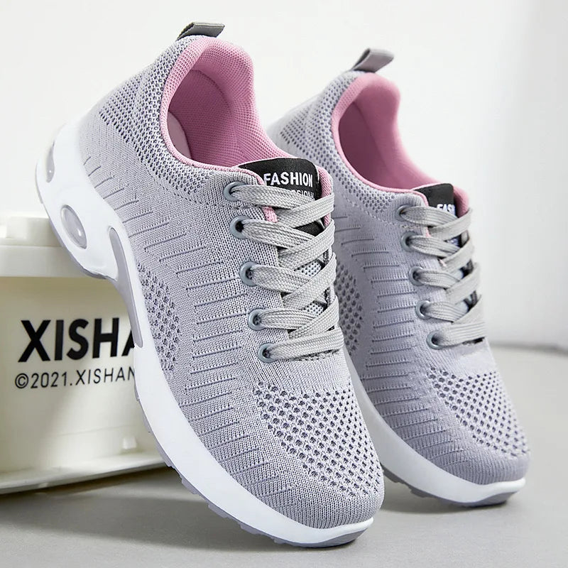 Spring Women's Large Size Running Shoes – Casual Air Cushion Sports Sneakers