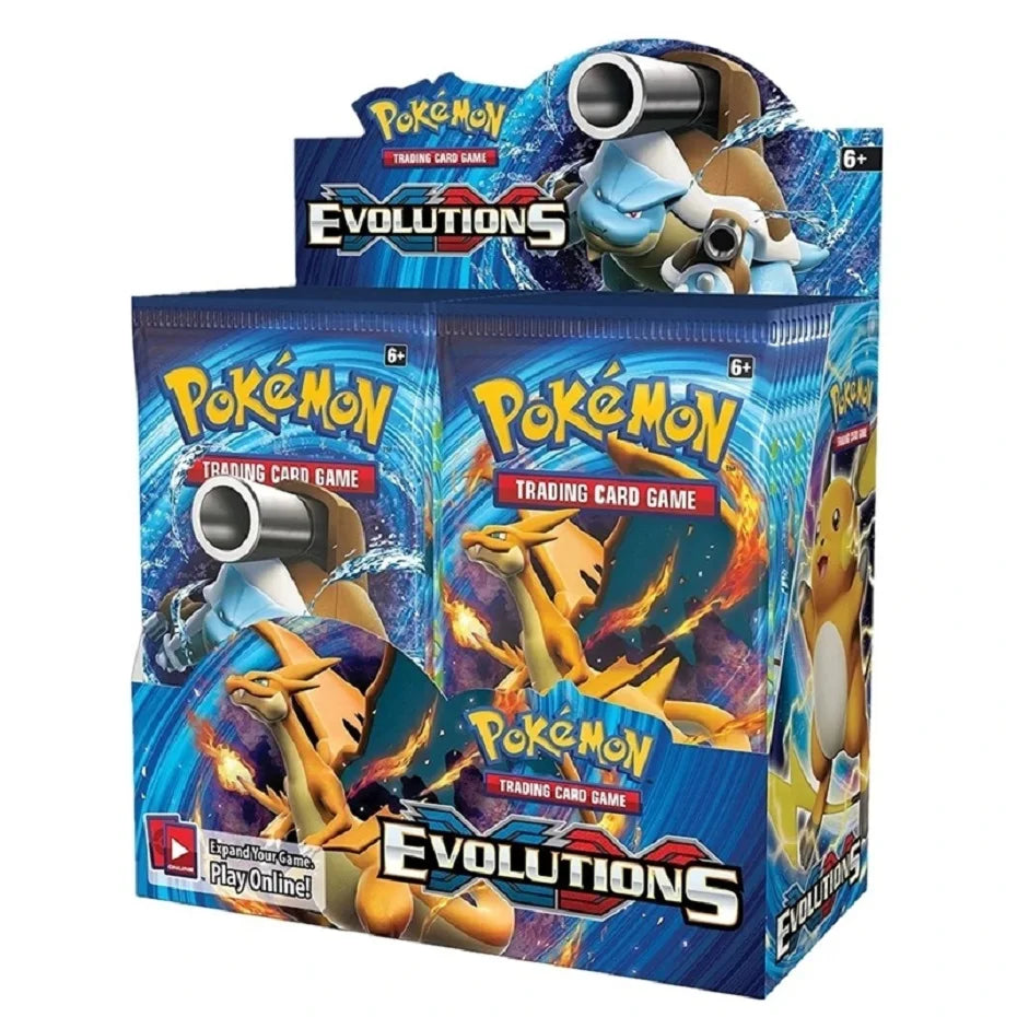 Newest 324Pcs Pokemon Cards - Sun and Moon XY Evolutions Booster Box, Collectible Trading Card Game for Children