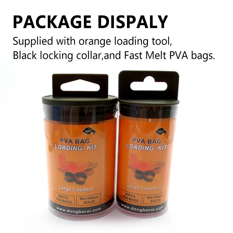 Carp Fishing Mastery: PVA Bag System with Bait Loading Tools - Essential Carp Rig Accessories for Method Feeder Tackle