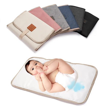 Foldable Waterproof Baby Diaper Changing Pad | Portable Newborn Diaper Pad | Durable Oxford Toddler Changing Table Sheet