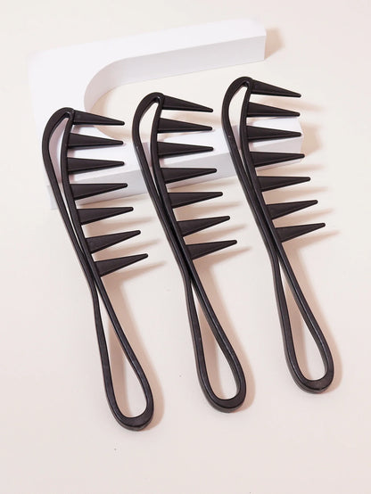 Large Wide-Tooth Hair Comb - Suitable for Men and Women, Ideal for Dry and Wet Hair Detangling