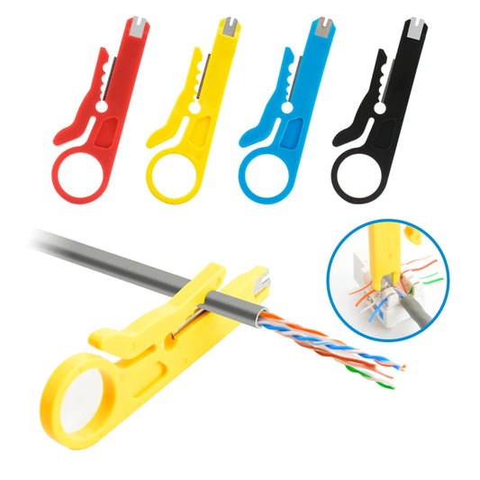 Multi-Functional Wire Stripper Knife Crimper Pliers: Crimping Tool with Cable Stripping Wire Cutter - Handy Multi-Tool for Cutting Lines