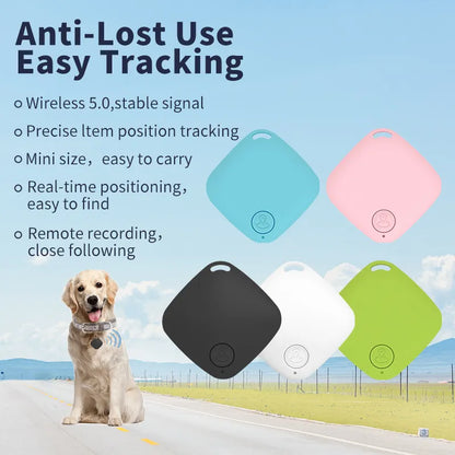 Mini Bluetooth 4.0 GPS Tracker: Smart Pet & Child Anti-Lost Alarm Tag, Wireless Key Finder & More