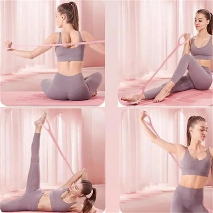 2024 New 8-Character Puller - Home Fitness Equipment, Elastic Belt Yoga Auxiliary for Women, Open Shoulder and Back Stretcher