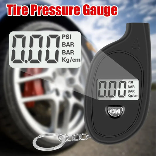 Digital LCD Car Tire Pressure Tester Meter Gauge: Auto Motorcycle Tire Safety Alarm - Tire Air Pressure Monitoring