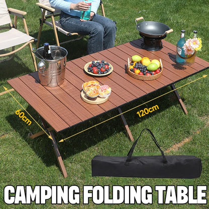 Portable Folding Table | Foldable Camping Desk | Ultralight Carbon Steel | Hiking, Fishing, Barbecue, Camping Supplies