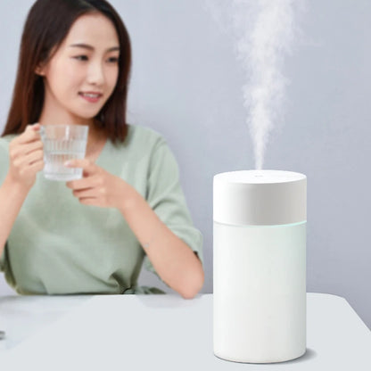 260ML Mini USB Humidifier – Ultrasonic Air Humidifier with LED Lamp, Essential Oil Diffuser, Car Purifier, Aroma Mist Maker – Portable